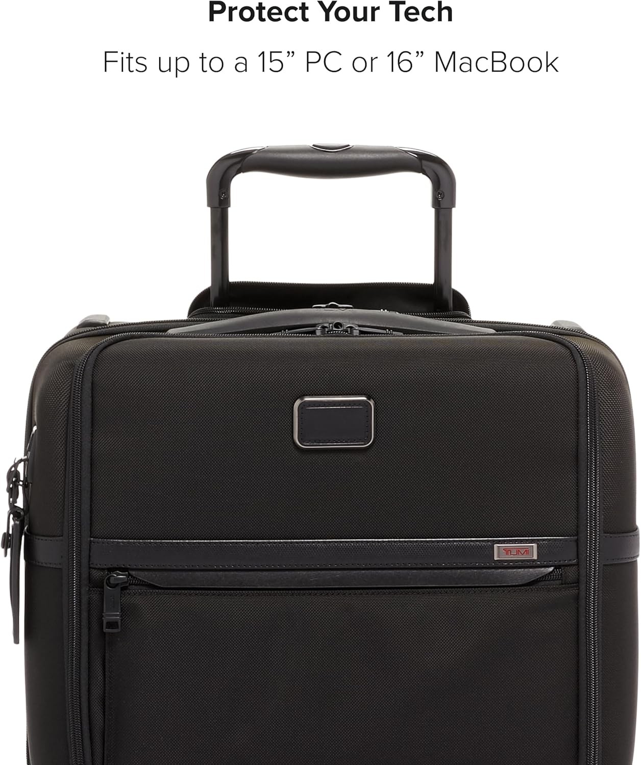 TUMI - Alpha Compact 4 Wheeled Brief - Laptop Bag for Commuting & Travel - Rolling Briefcase & Computer Bag - Use as Carry On