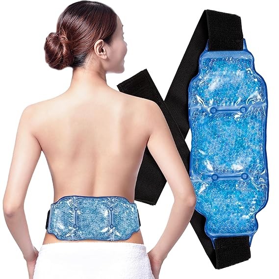 Upscale Hot and Cold Pack for Waist and Back Pain Relief Brace| and Massage-2 in 1 works as a Icepack and a hot bag|Back Support Man & Woman