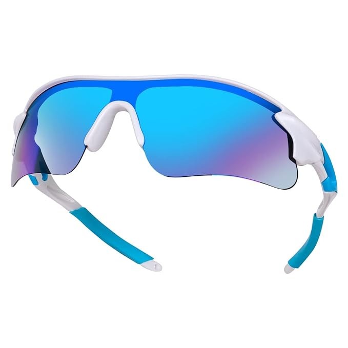 SpadeAces Mens Sports Sunglasses UV Protection Sunglass for Men Cycling Running Driving Fishing Glasses