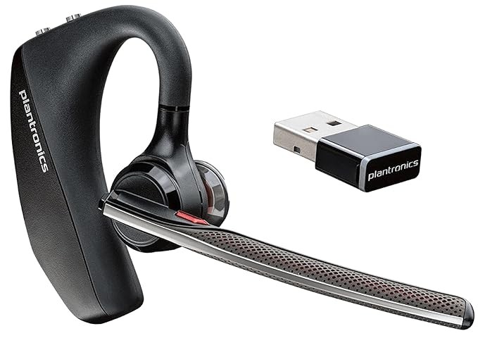 Roll over image to zoom in Plantronics Voyager 5200 UC Wireless Bluetooth On Ear Headset with Mic (Black)