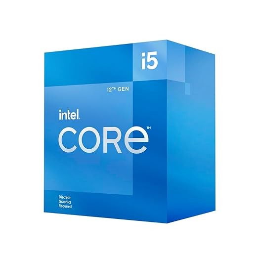 Intel Core I5 12400F 12 Gen Generation Desktop Pc Processor 6, CPU with 18Mb Cache and Up to 4.40 Ghz Clock Speed Ddr5 and Ddr4 Ram Support Lga 1700 Socket, Micro ATX