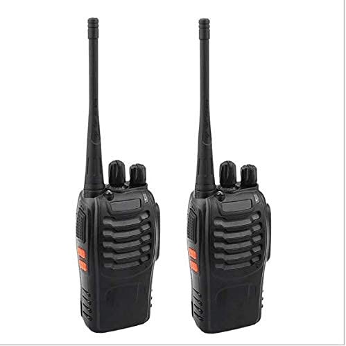 Smars® UHF 400-470MHz CTCSS-DCS Handheld Amateur Radio Walkie Talkies Two Way Radio 1 Pair Long Range (Earphone not Included) BLACK