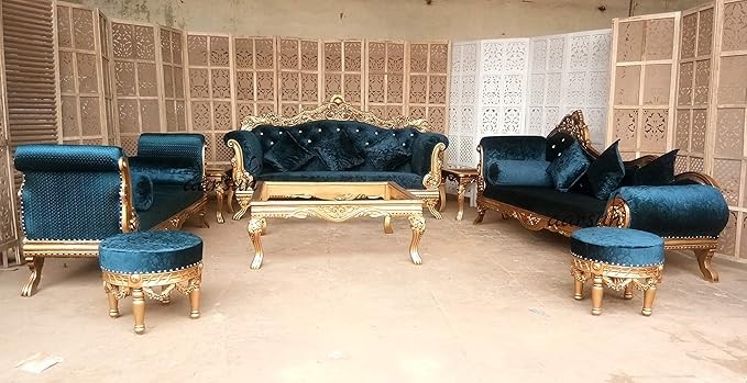 Aarsun Woods Luxury Teak Wood Living Room Set Wooden Furniture