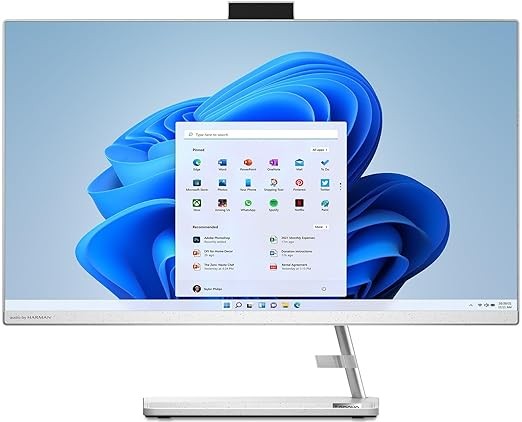 Lenovo IdeaCentre AIO 3 12th Gen Intel i3 27" FHD IPS 3-Side Edgeless All-in-One Desktop with Alexa Built-in (8GB/512GB SSD/Win11/MS Office 2021/5.0MP Camera/Wireless Keyboard & Mouse) F0GJ00C2IN