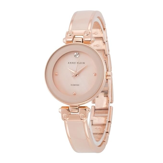 Anne Klein Analog Pink Dial Women's Watch-AK1980BMRGJ/NCAK1980BMRG