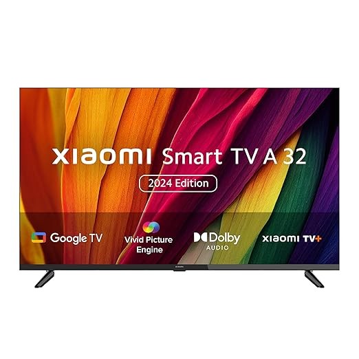 Xiaomi 80 cm (32 inches) A Series HD Ready Smart Google LED TV L32MA-AIN (Black)