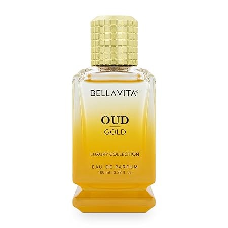 Bella Vita Luxury Men Oud Gold Eau De Parfum Intense Liquid Perfume With Caramel, Orris, Rose, Jasmine |Woody Long Lasting Edp Fragrance Scent 100 Ml