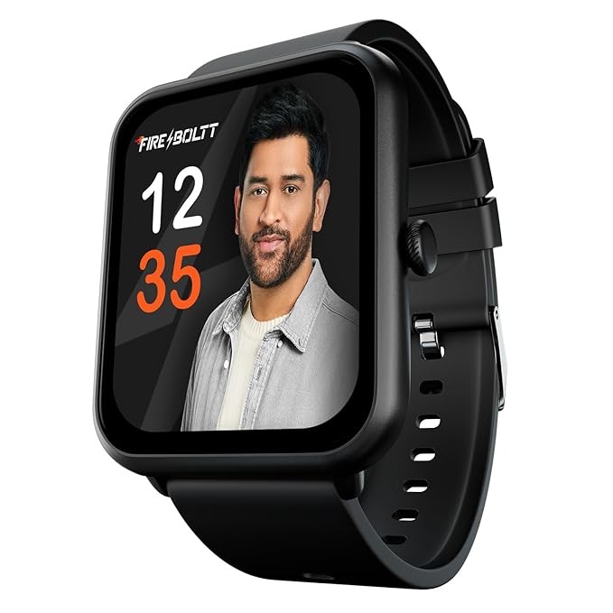 Fire-Boltt Ninja Call Pro Plus 1.83" Smart Watch with Bluetooth Calling, AI Voice Assistance, 100 Sports Modes IP67 Rating, 240 * 280 Pixel High Resolution (Black)