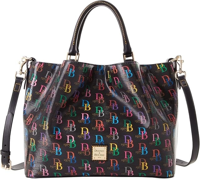 Dooney & Bourke Handbag, Db75 Multi Brenna Satchel - Black