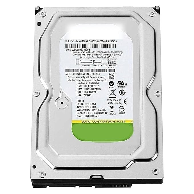 KINGSTER 500 GB SATA Desktop Hard Drive, 3.5 Inch, 5400 RPM, 6 Gb/s,64 MB Cache,1 Year Warranty