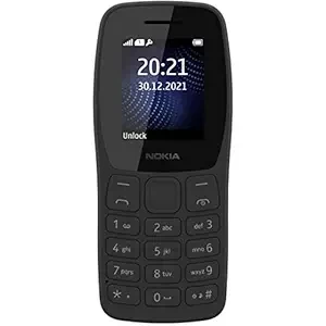 Nokia 105 Classic | Single SIM Keypad Phone with Built-in UPI Payments, Long-Lasting Battery, Wireless FM Radio, without Charger | Charcoal